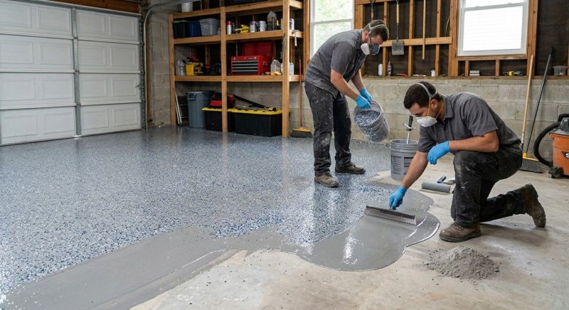 Epoxy Garage Flooring Installation in Greenville, SC