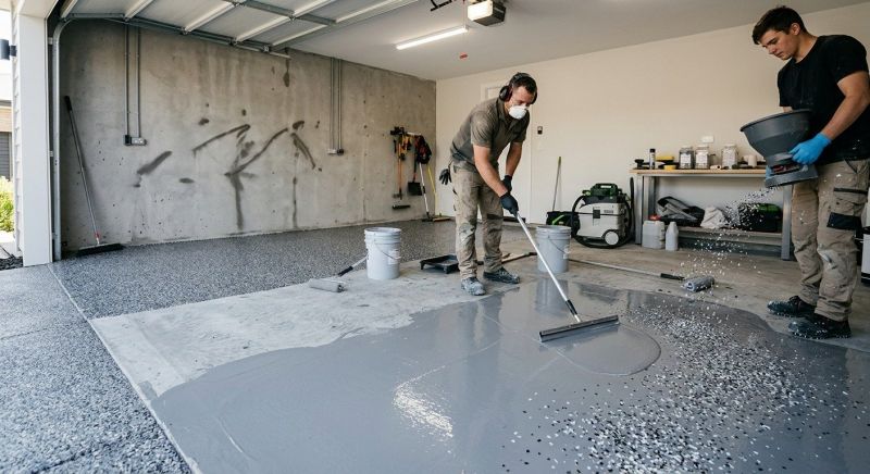 Basement Floor Epoxy Service in Woodbridge, VA